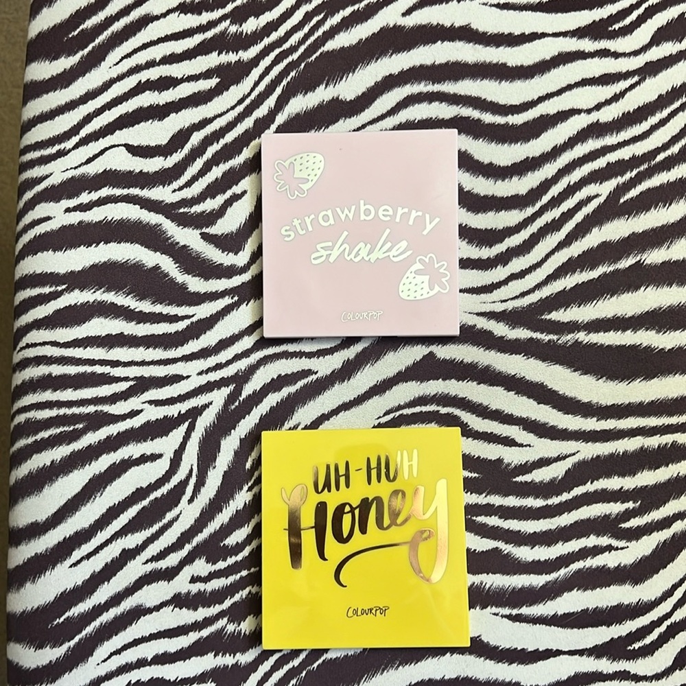 Colourpop Uh-Huh Honey and Strawberry Shake